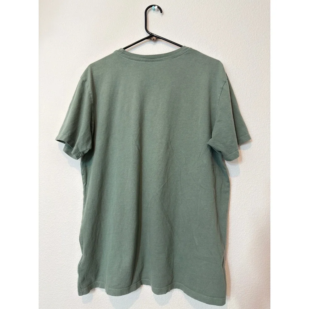 The‎ North Face Graphic Tee Mens Large Green Fair Bear Mountain ML056